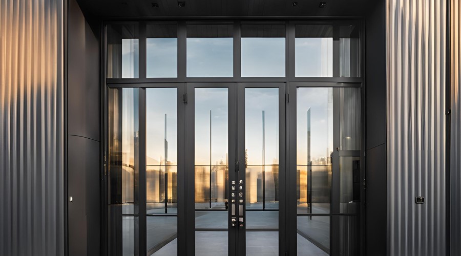 Exterior Steel Doors with Glass - Luxe Windows and Doors