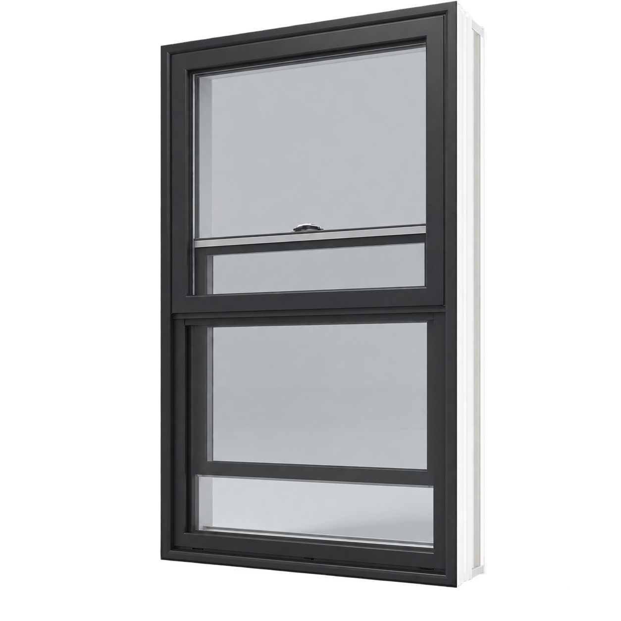 Charcoal uPVC Single-Hung Window