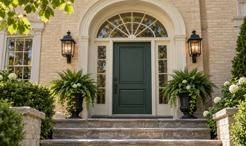 Deep Green Heritage Doorway