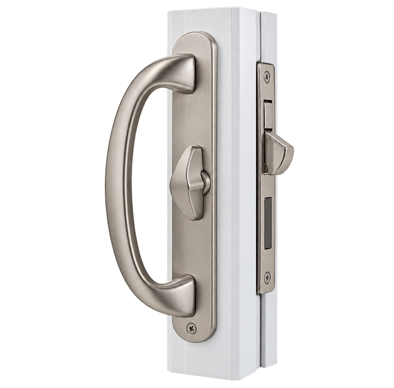 Satin Nickel Patio Door Handle Set-15